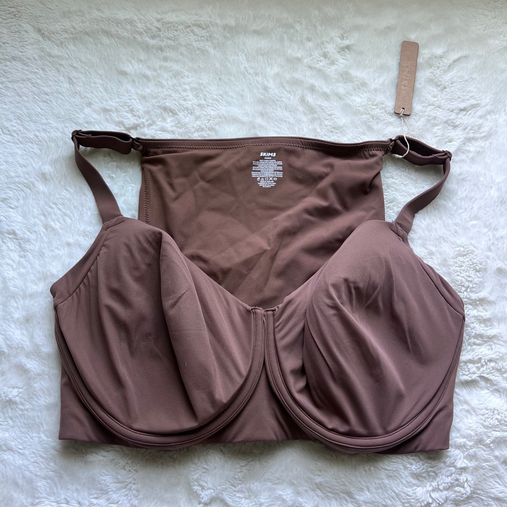 Skims Fits Everybody Full Coverage Back Smoother Bra Jasper 38DDDD BA-TSH-5722W